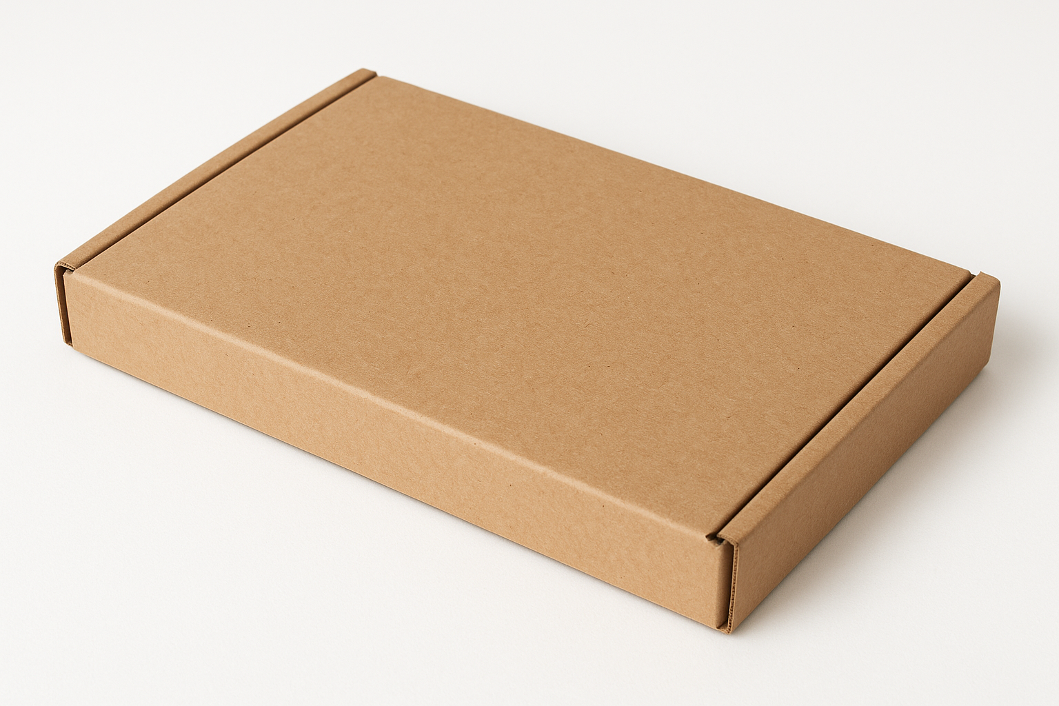 Kraft box made for posting in the letter box
