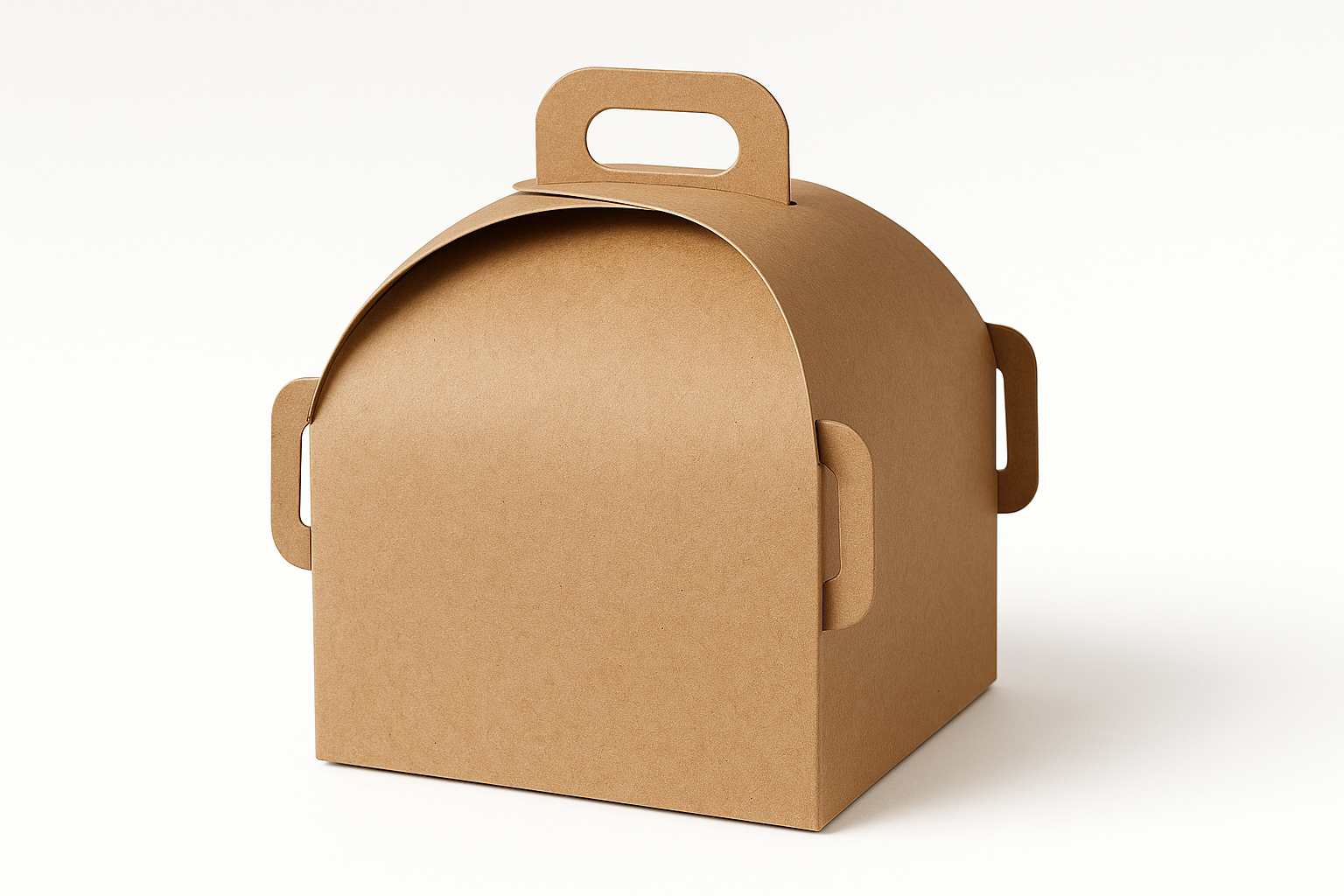 show just a cake box which has a dome type shape with handles 